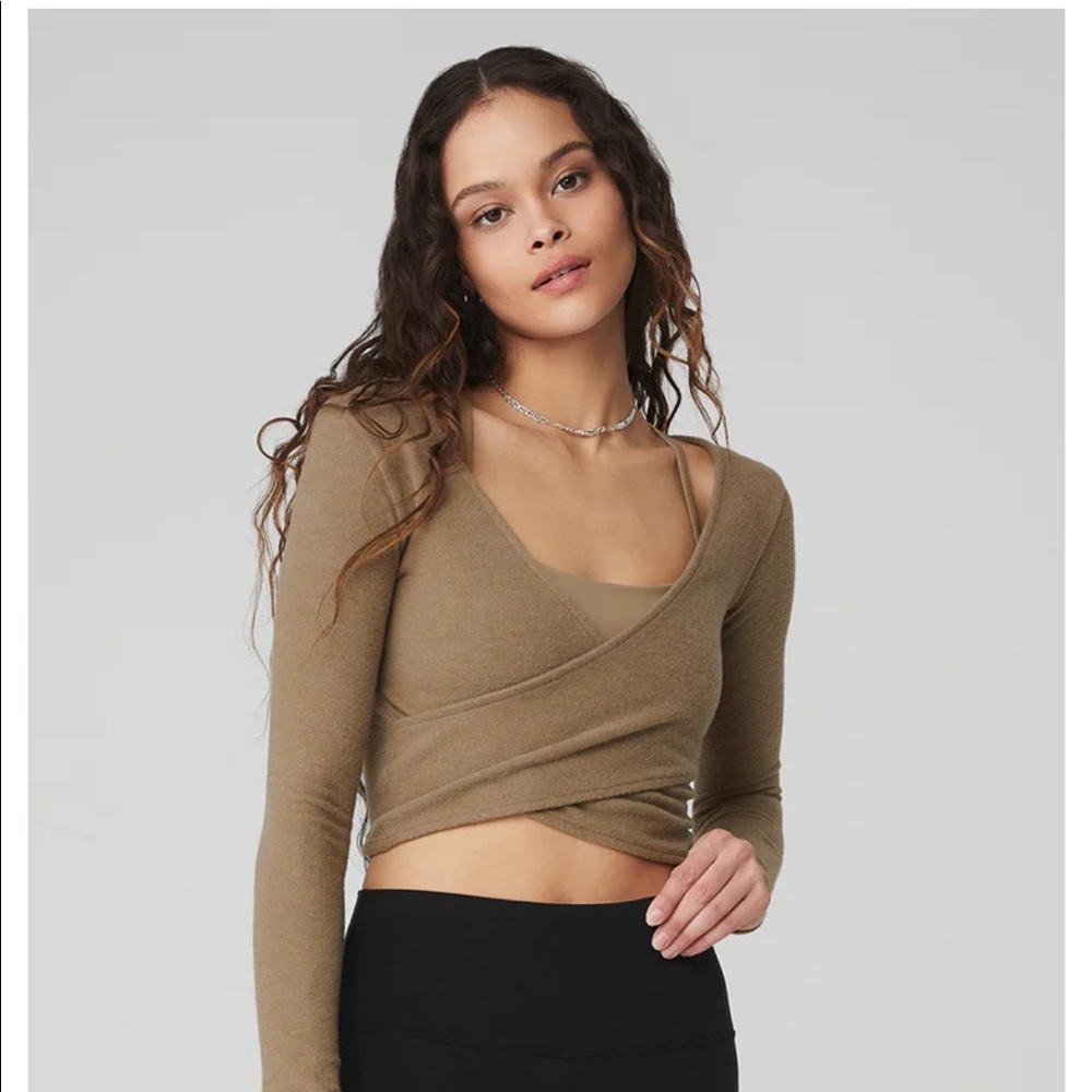 ALO Yoga Amelia Long Sleeve Wrap Top